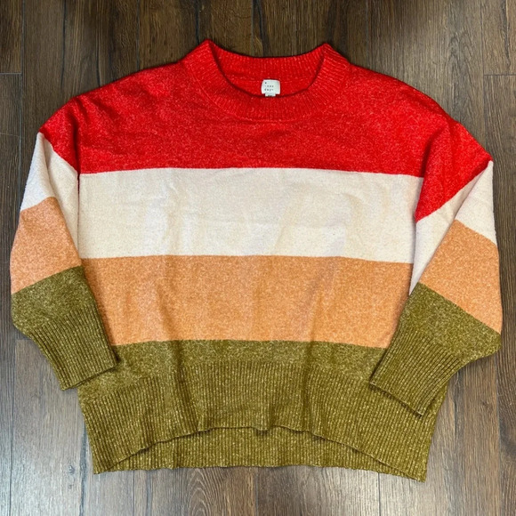 A new day color block striped sweater SZ XXL - Picture 1 of 4